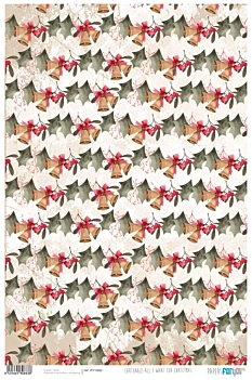 Tinkerbell and Holly Kartonnen papier All I Want For Christmas PapersForYou 32x48cm