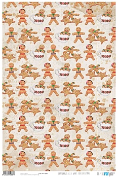 Ginger Love Kartonpapier All I Want For Christmas PapersForYou 32x48cm
