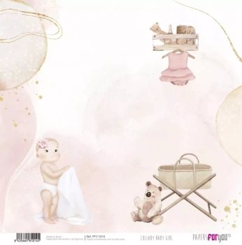 Papel Cuna Bebé Lullaby Baby Girl PapersForYou 30x30cm