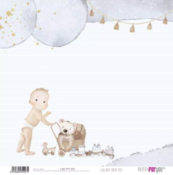 Zabawki papierowe Baby Lullaby Baby Boy PapersForYou 30x30cm