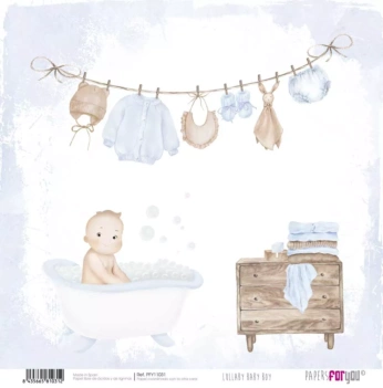 Papier do kąpieli dla niemowląt Lullaby Baby Boy PapersForYou 30x30cm