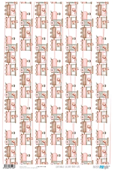 Papier Papphasen Wiegenlied Baby Girl PapersForYou 32x48cm