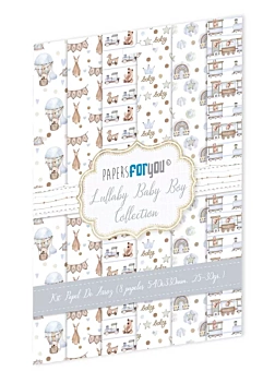 Kit 8 Papeles de Arroz Baby Lullaby Baby Boy PapersForYou 54x33cm