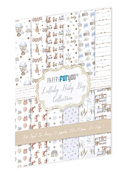Kit 12 Papeles de Arroz Baby Lullaby Baby Boy PapersForYou 30x21cm
