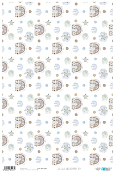 Carta Cartone Arcobaleno Lullaby Baby Boy PapersForYou 32x48cm