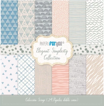 Kit de scrapbooking Elegant Simplicity Basics PapersForYou 20x20cm