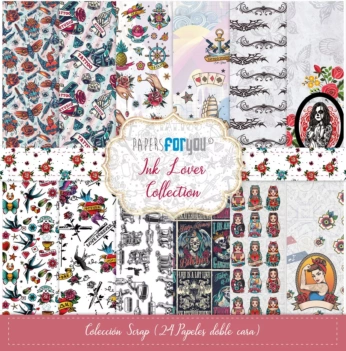 Kit de scrapbooking Ink Lover PapersForYou 20x20cm