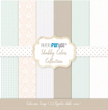 Scrapbooking kit Shabby Colors PapersForYou 20x20cm