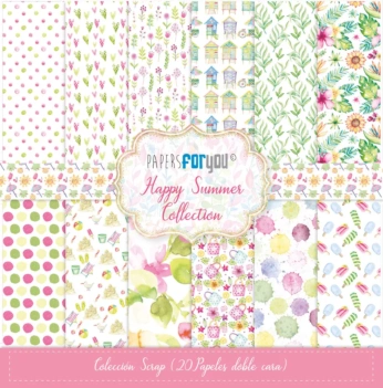 Scrapbooking kit Happy Summer PapersForYou 20x20cm