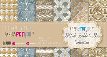 Kit de Papeles Vellum Bibbidi Bobbidi Boo PapersForYou 30x31cm