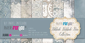 Kit Papel de Tela Bibbidi Bobbidi Boo PapersForYou 30x30cm
