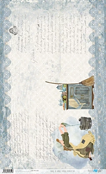 Rijstpapier Assepoester Schoonmaken Bibbidi Bobbidi Boo PapersForYou 54x33cm