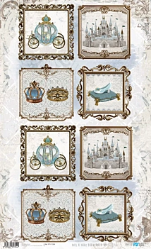 Rice Paper Square Frames Bibbidi Bobbidi Boo Boo PapersForYou 54x33cm