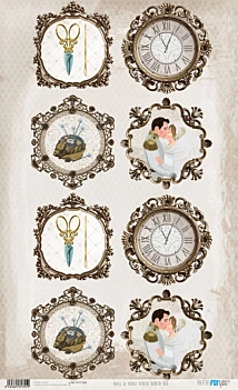Rice Paper Round Frames Bibbidi Bobbidi Boo Boo PapersForYou 54x33cm