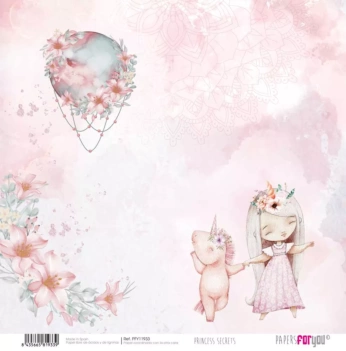 Papel Mandala Rosa Princess Secrets PapersForYou 30x30cm