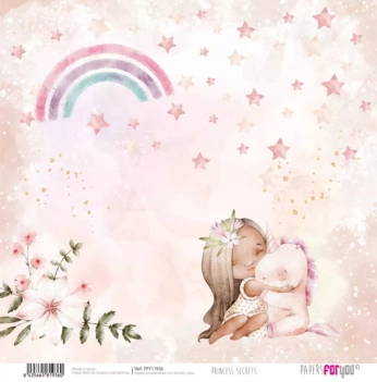 Papel En las Estrellas Princess Secrets PapersForYou 30x30cm
