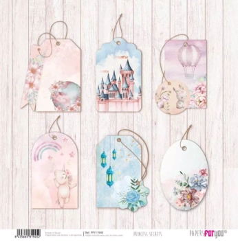 Large Paper Tags Princess Secrets PapersForYou 30x30cm