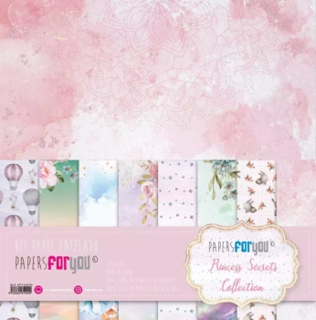 Kit paper fabric Princess Secrets PapersForYou 30x30cm