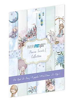 Kit 4 rice papers Princess Secrets I PapersForYou 54x33cm