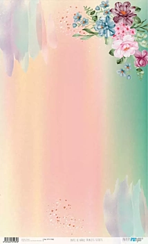 Papel de arroz Flores Arcoíris Princess Secrets PapersForYou 54x33cm
