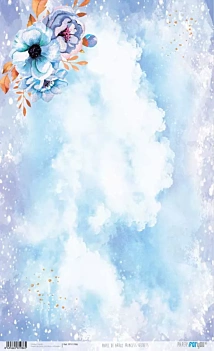 Papel de arroz Flores Azul Princess Secrets PapersForYou 54x33cm