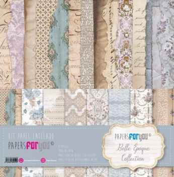 Belle Époque PapersForYou Fabric Paper Kit 30x30cm