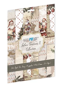 Kit 4 papeles de arroz Father Christmas PapersForYou 54x33cm