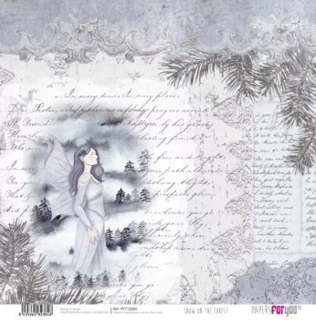Papel Fada do Bosque Snow On The Forest PapersForYou 30x30cm