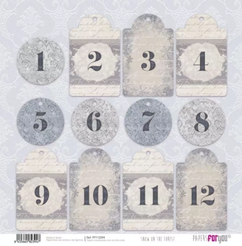 Calendrier Papier I Neige sur la forêt PapersForYou 30x30cm