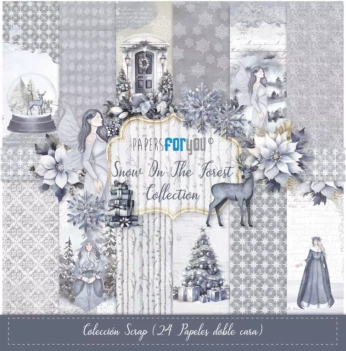 Snow On The Forest scrapbooking kit PapersForYou 15x15cm