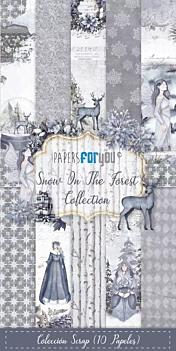Snow On The Forest scrapbooking kit PapersForYou 15x30cm
