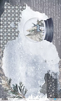 Papel de arroz Bola de Nieve Snow on the Forest PapersForYou 54x33cm