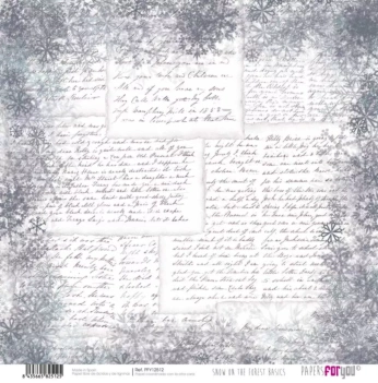 Papel Estrellas Snow On The Forest PapersForYou 30x30cm
