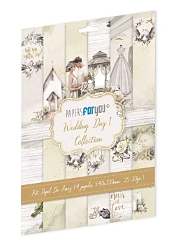 Kit 4 Papeles de Arroz Wedding Day I PapersForYou 54x33cm