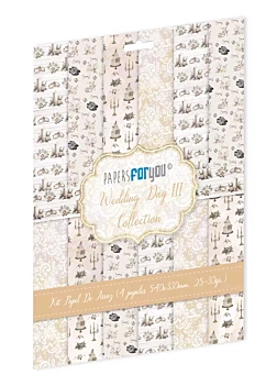 Kit 4 Papeles de Arroz Wedding Day III PapersForYou 54x33cm