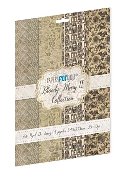 Kit 4 papeles de arroz Bloody Mary II PapersForYou 54x33cm