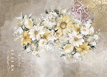 Tela de Encuadernar Roses I La Vie en Fleurs PapersForYou 70x50cm