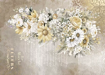 Tela de Encuadernar Roses I La Vie en Fleurs PapersForYou 70x50cm