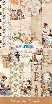 Kit de Scrapbooking L´Atelier PapersForYou 15x15cm