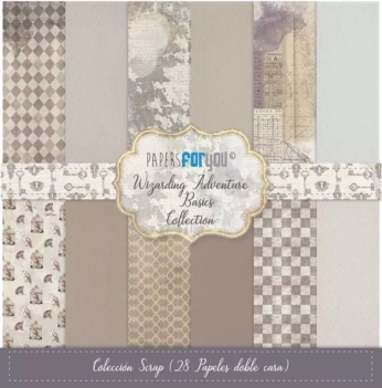Kit de scrapbooking Básicos Wizarding Adventure II PapersForYou 20x20cm