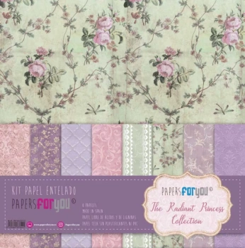 Kit papeles Leather The Radiant Princess PapersForYou 32x30cm