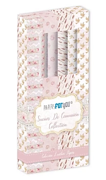 Kit 4 papeles de arroz Niño Pelirrojo Fondos Sueños de Comunión PapersForYou 54x33cm