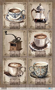 Papel de Arroz Café VI Home & Deco Café e Chá PapersForYou 54x33cm
