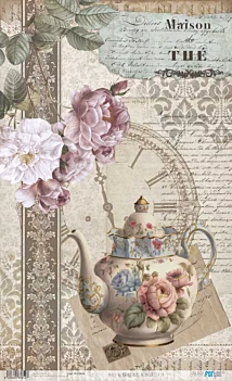 Papel de Arroz Té IV Home & Deco Coffee and Tea PapersForYou 54x33cm
