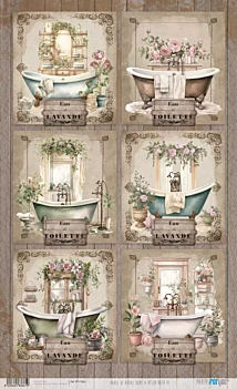 Bathroom Rice Paper VI Home & Deco Bath and Kitchen PapersForYou 54x33cm