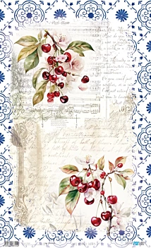 Papel de Arroz Cherrys I Fruits Market PapersForYou 54x33cm