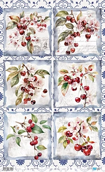 Papel de Arroz Cherrys II Fruits Market PapersForYou 54x33cm