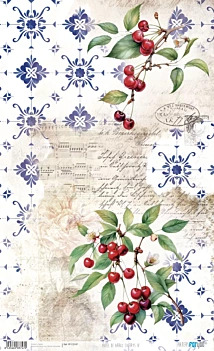 Papel de Arroz Cherrys III Fruits Market PapersForYou 54x33cm