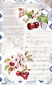 Papel de Arroz Cherrys V Fruits Market PapersForYou 54x33cm