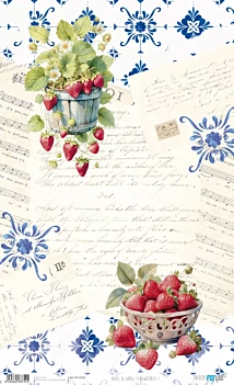 Papel de Arroz Cherrys VII Fruits Market PapersForYou 54x33cm